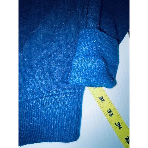 Vintage IZOD Lacoste Cardigan Sweater Mens Size XL Blue Crocodile Logo USA Made - Picture 7 of 12